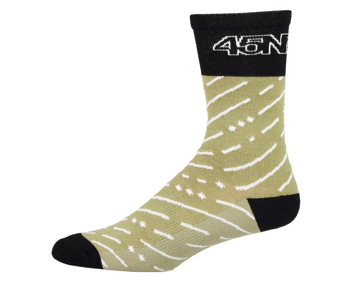 45NRTH Snow Band Midweight Wool Sock (Sage/Rosin) (S)